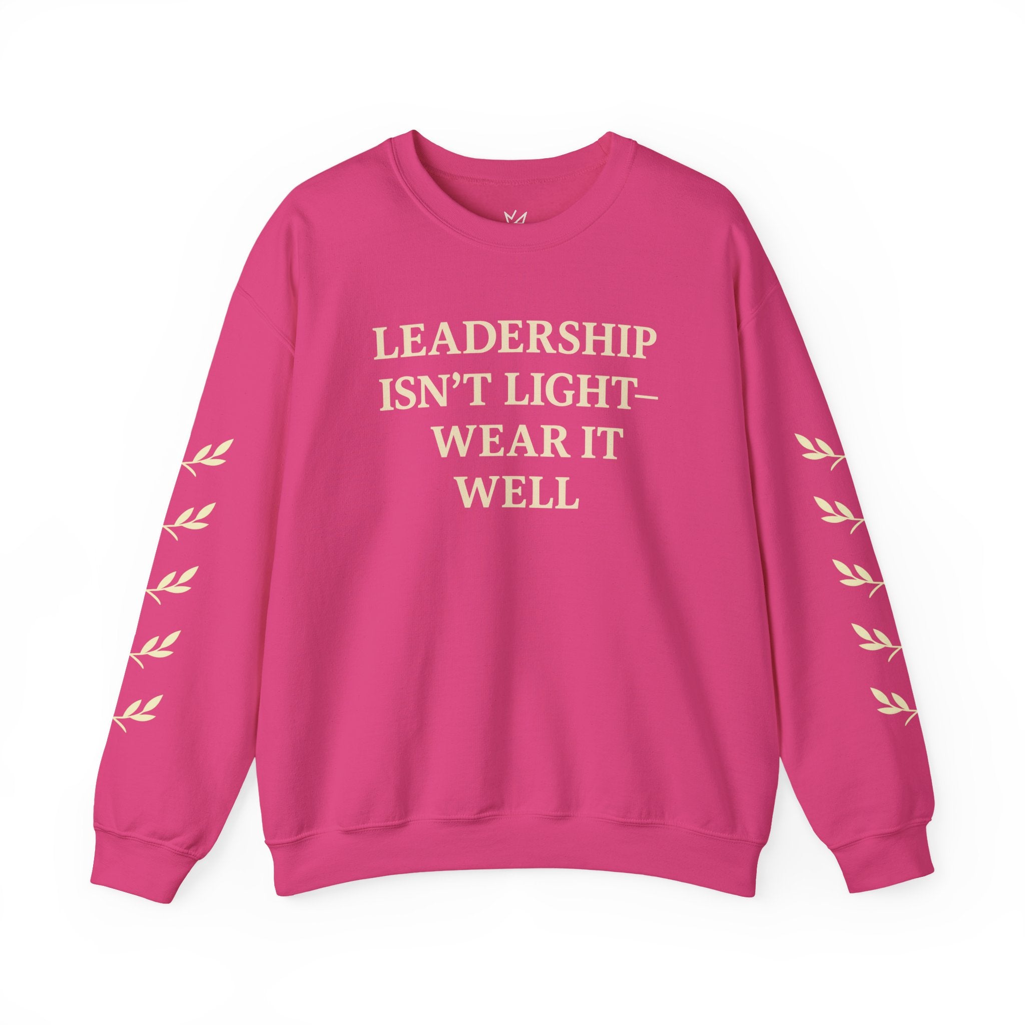 Crown Crewneck Sweatshirt — Gold Laurel Sleeve Design