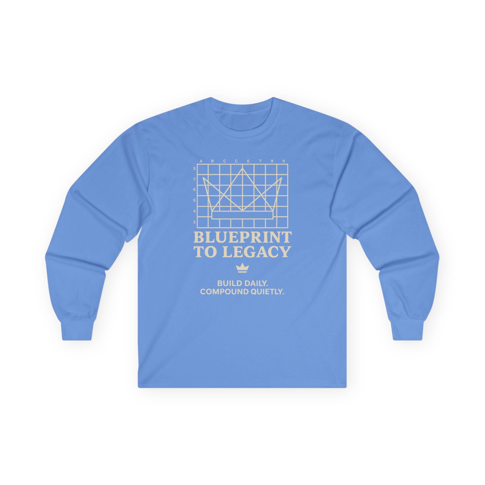 Weary Crown Co. “Blueprint to Legacy” Minimal Long‑Sleeve