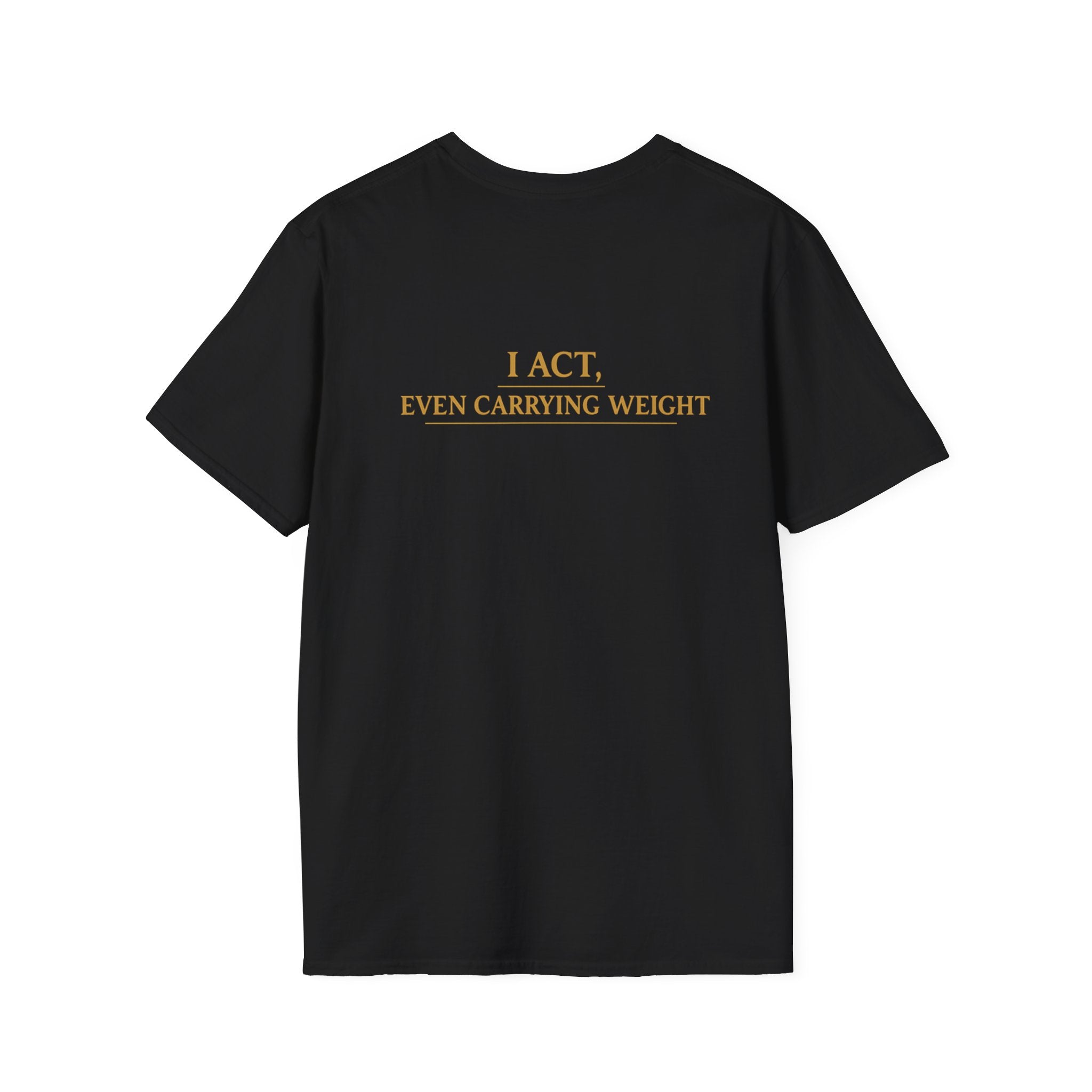G.O.A.T Action “I ACT” Back Print Tee