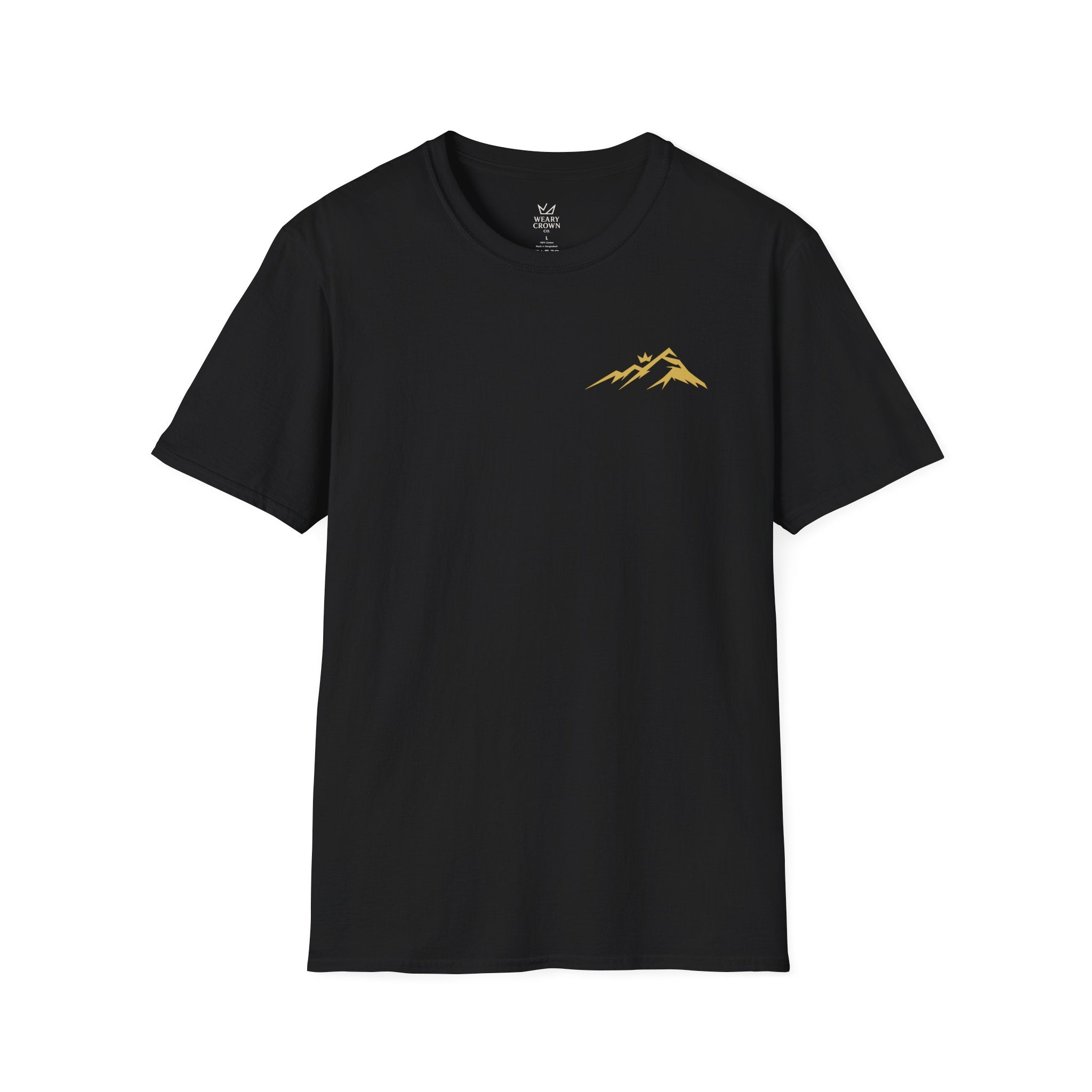 G.O.A.T Action Left-Chest Crest Tee – “The Past Does Not Lead”