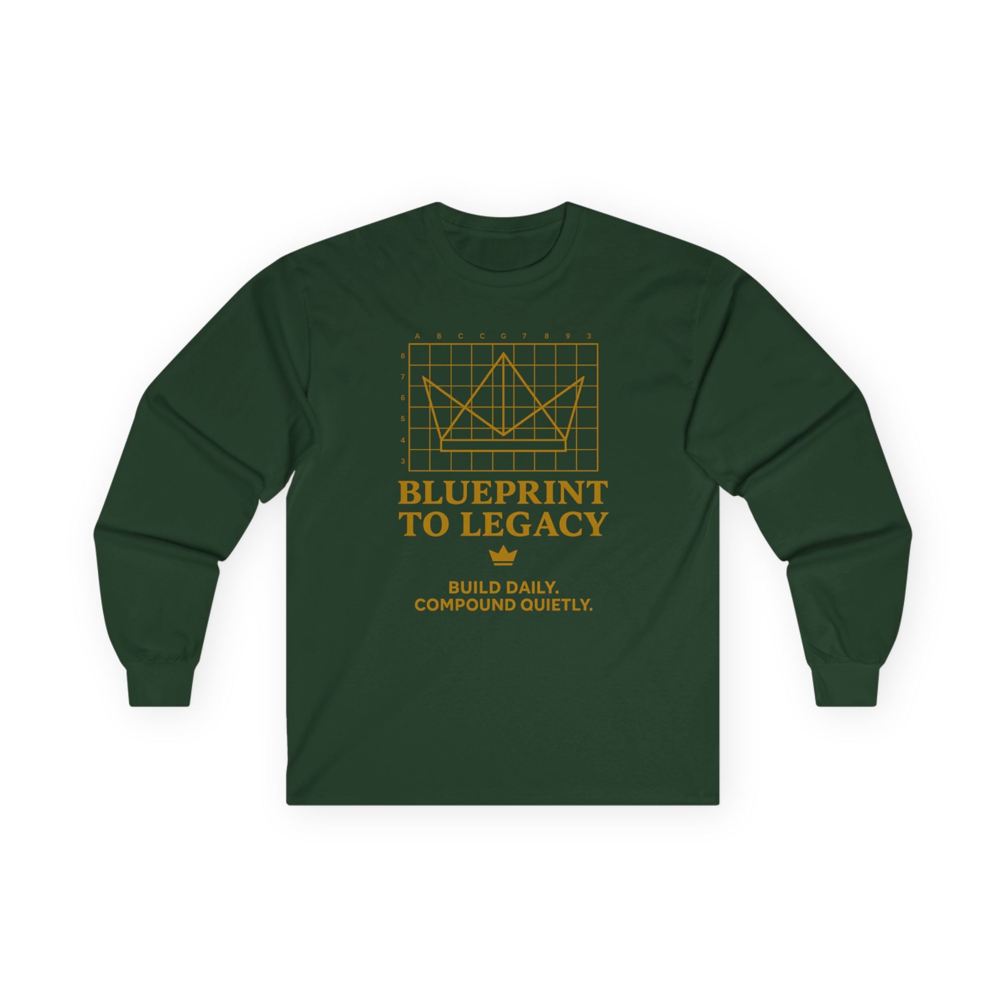 Weary Crown Co. “Blueprint to Legacy” Minimal Long‑Sleeve