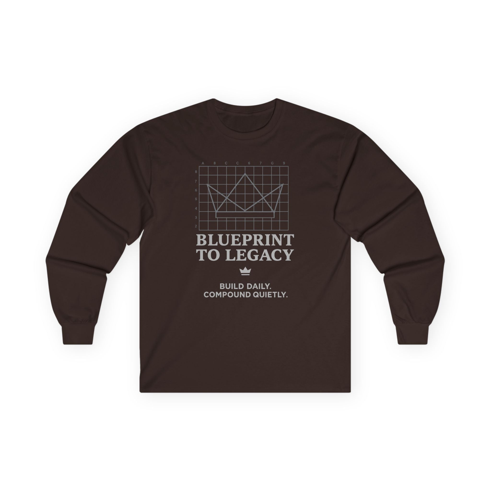 Weary Crown Co. “Blueprint to Legacy” Minimal Long‑Sleeve