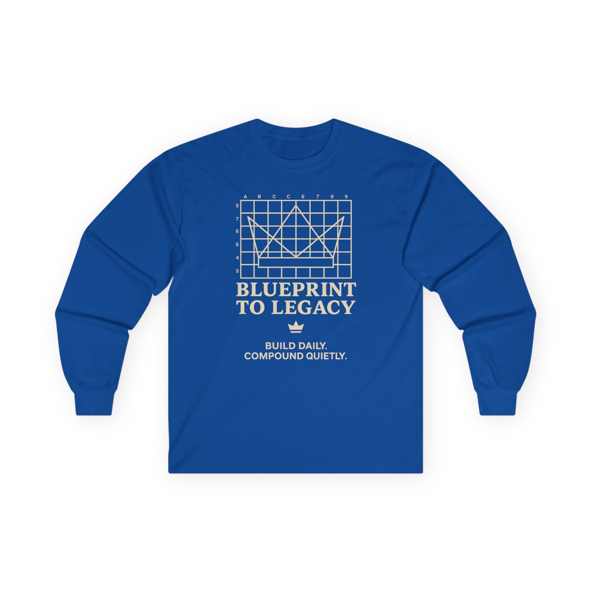 Weary Crown Co. “Blueprint to Legacy” Minimal Long‑Sleeve