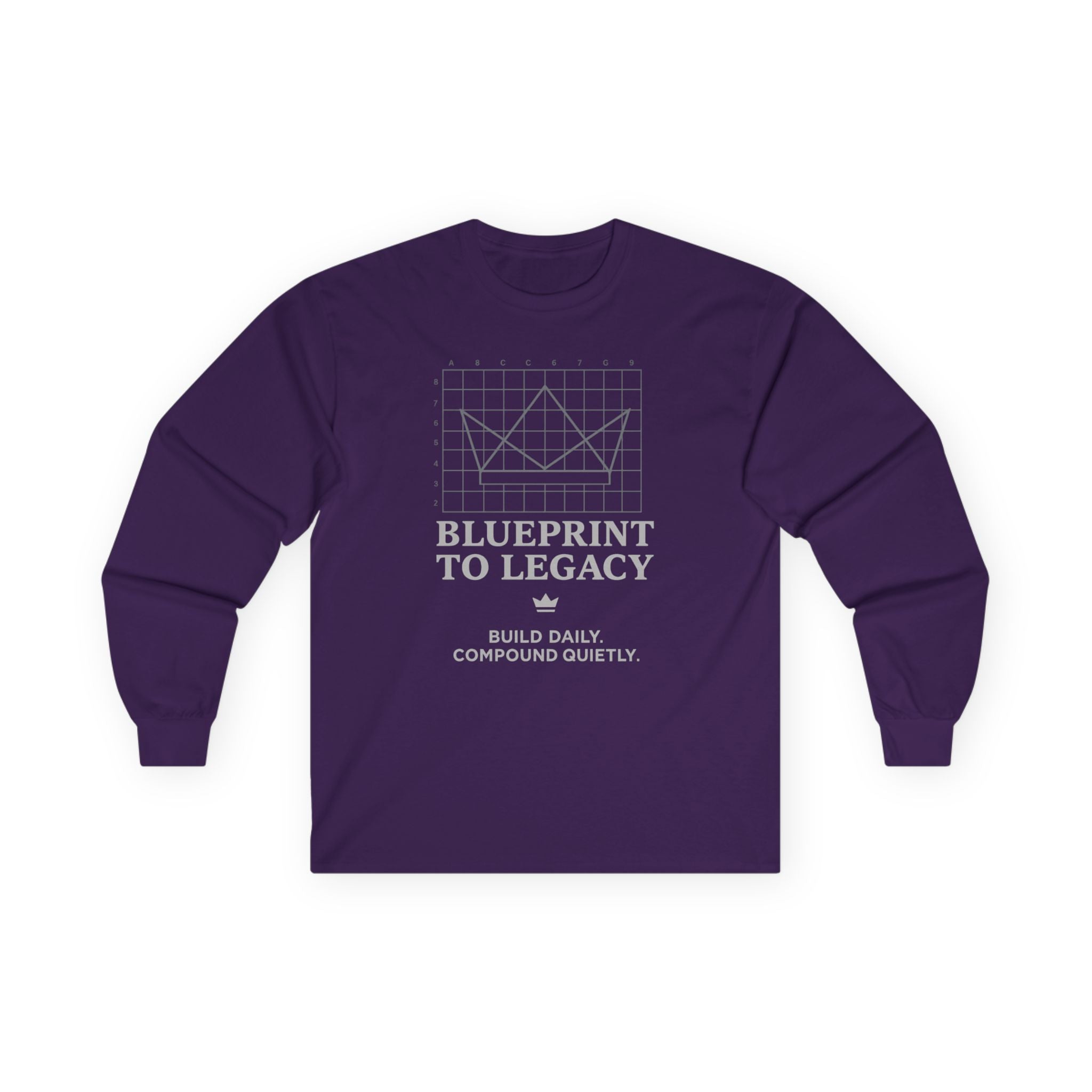 Weary Crown Co. “Blueprint to Legacy” Minimal Long‑Sleeve