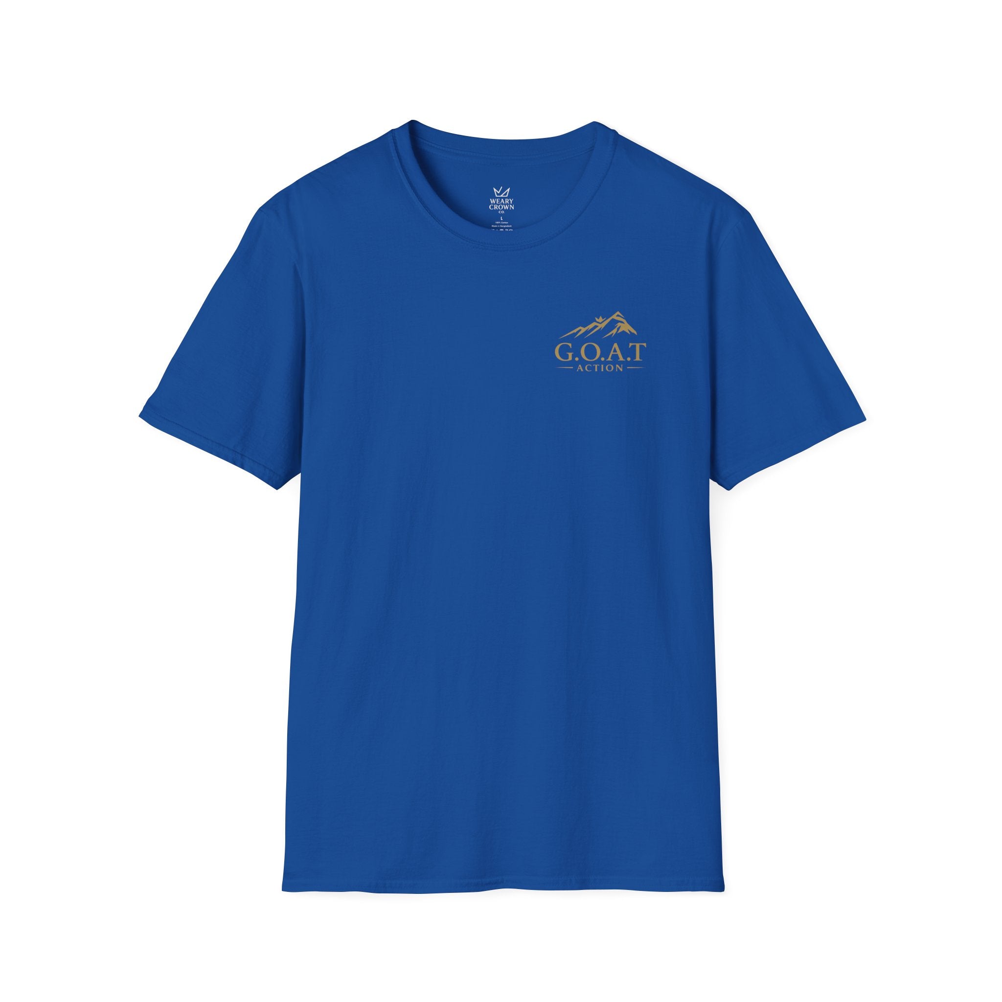G.O.A.T Action Left‑Chest Crest Tee