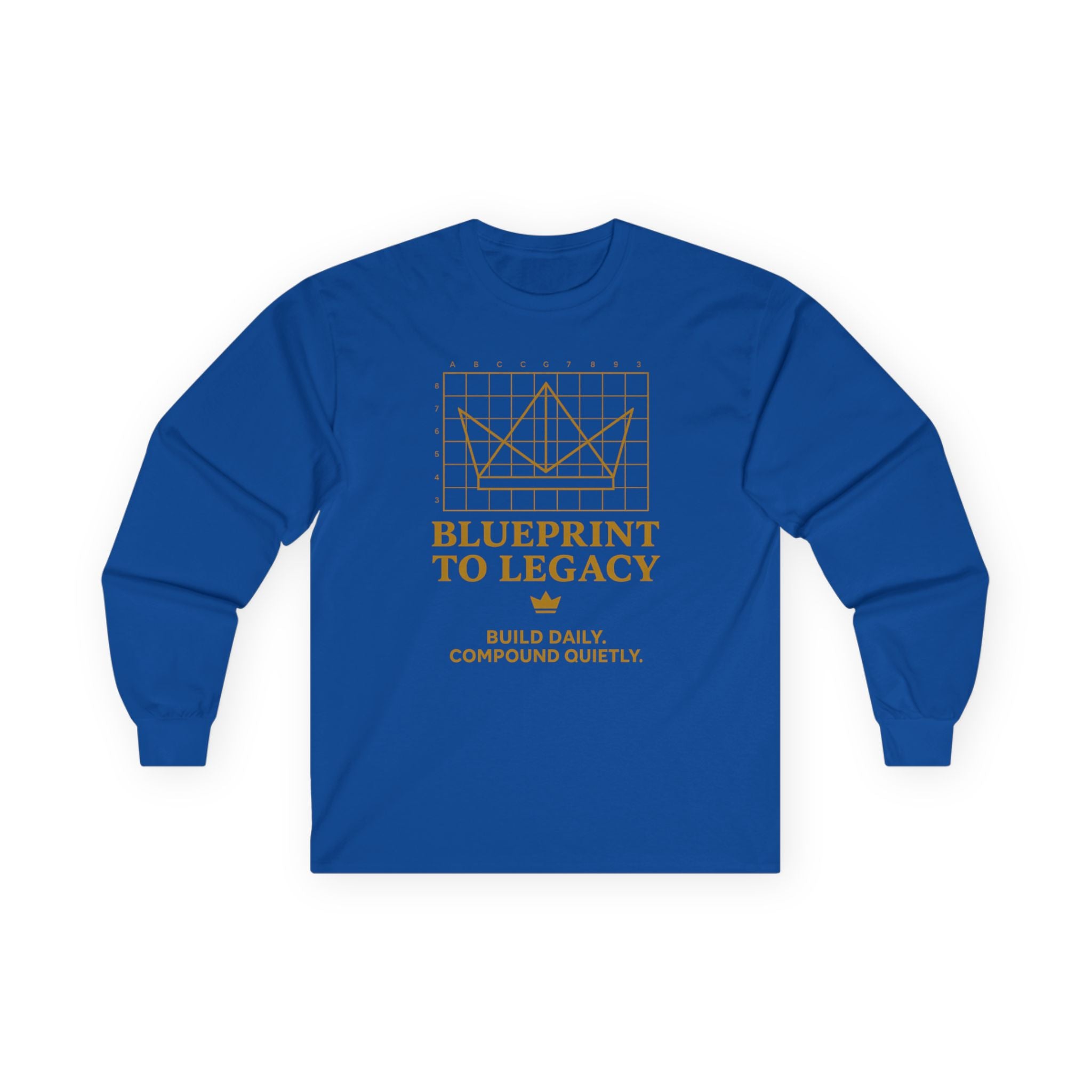 Weary Crown Co. “Blueprint to Legacy” Minimal Long‑Sleeve