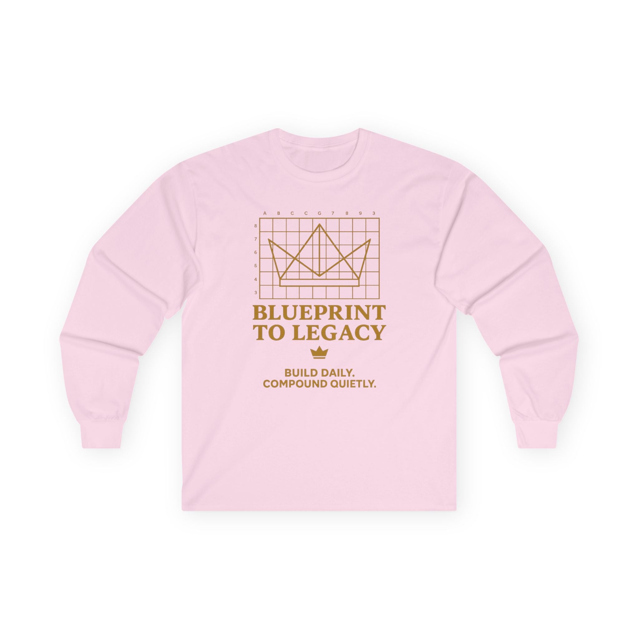 Weary Crown Co. “Blueprint to Legacy” Minimal Long‑Sleeve