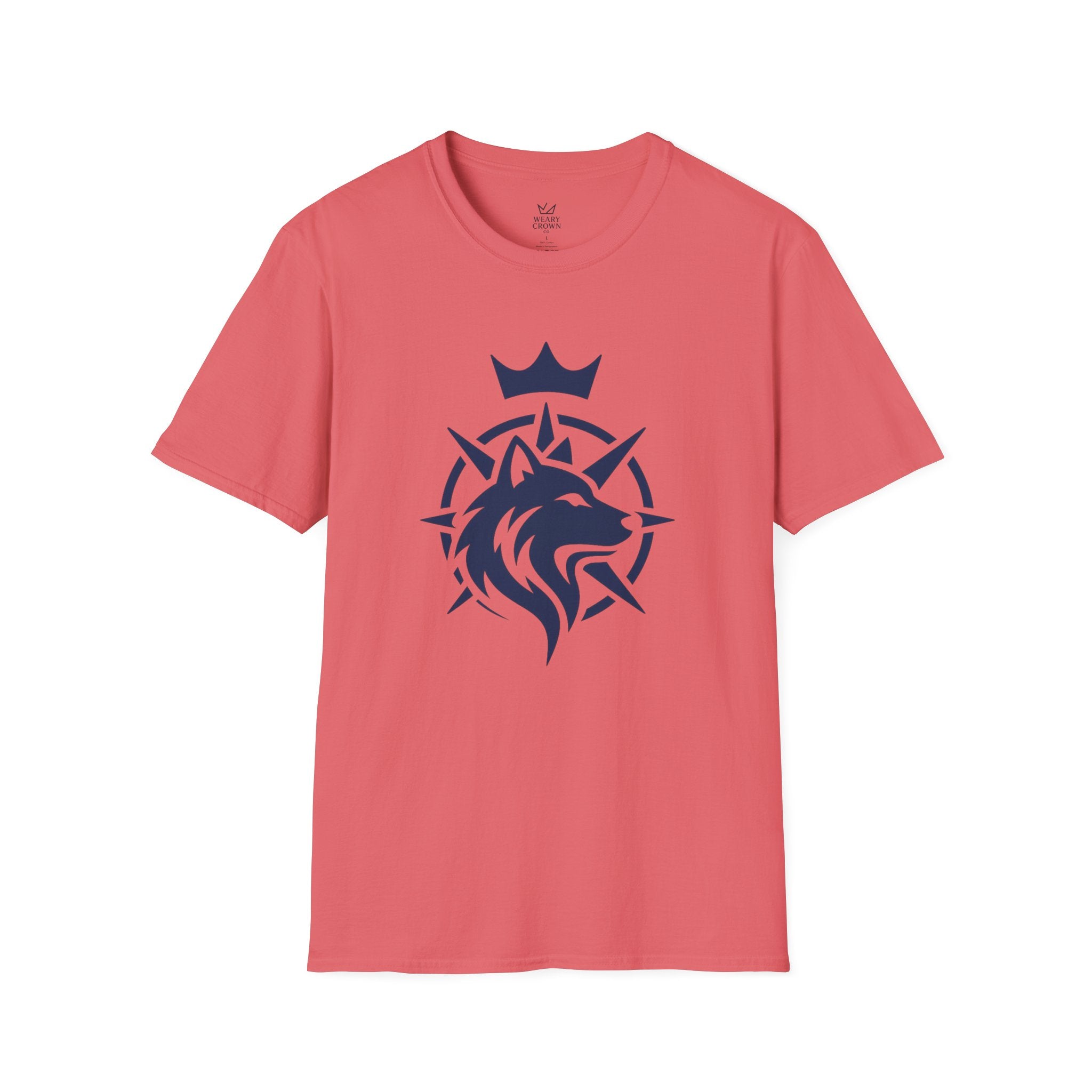 Wolf Compass Leadership Tee – Minimal Crest Graphic T‑Shirt