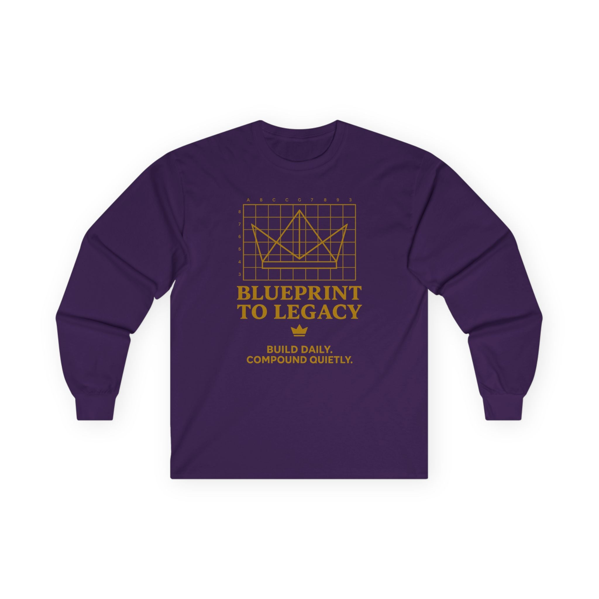 Weary Crown Co. “Blueprint to Legacy” Minimal Long‑Sleeve