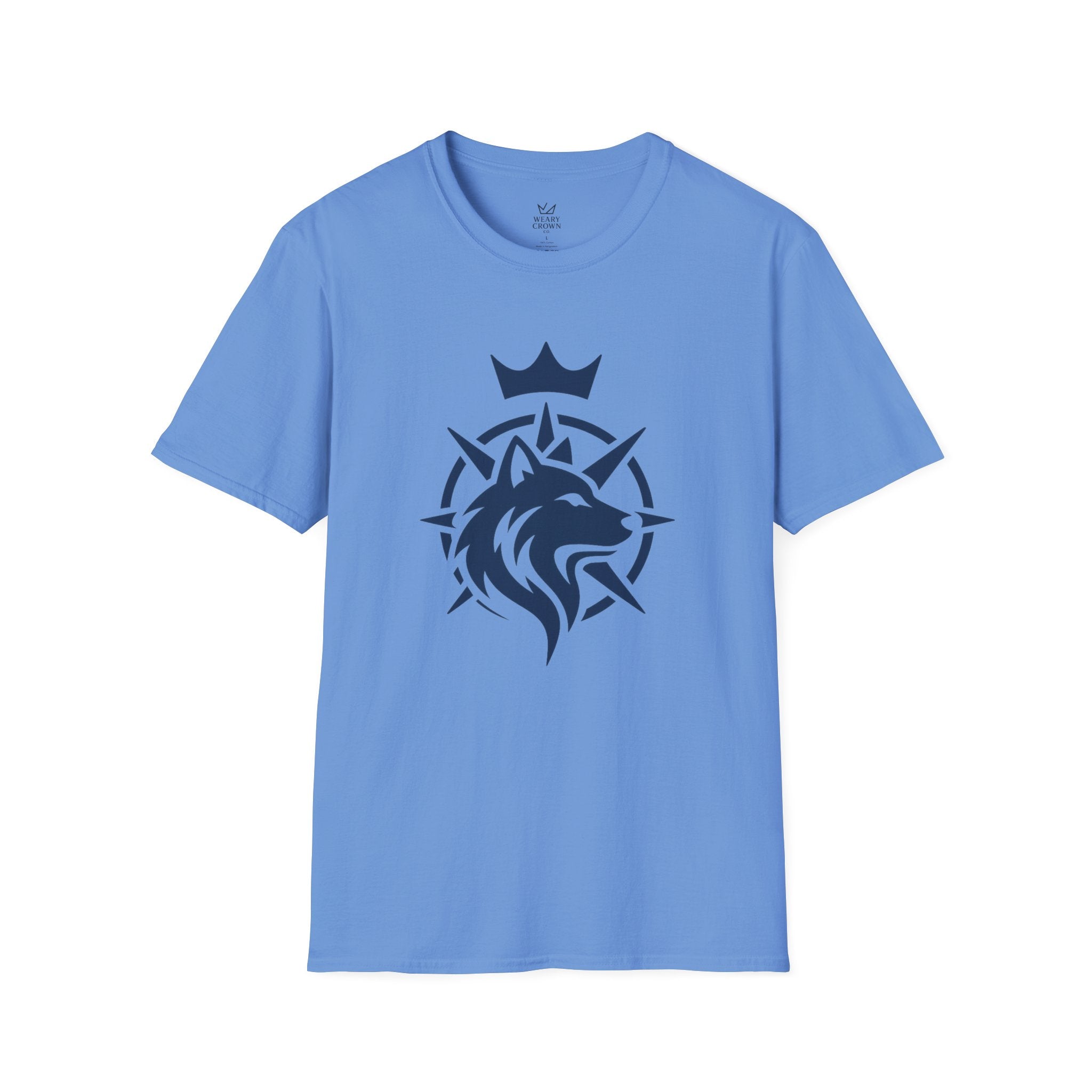 Wolf Compass Leadership Tee – Minimal Crest Graphic T‑Shirt
