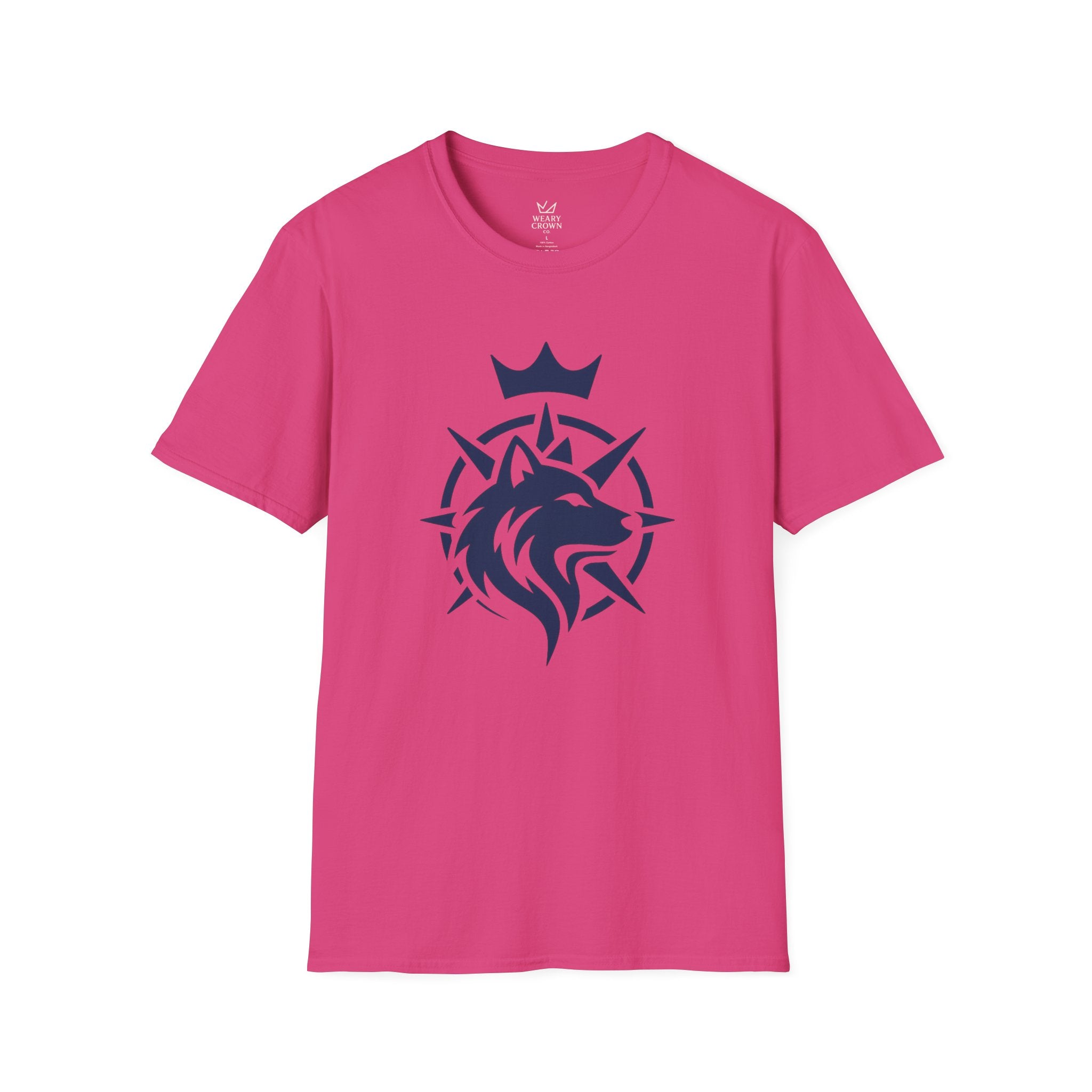 Wolf Compass Leadership Tee – Minimal Crest Graphic T‑Shirt