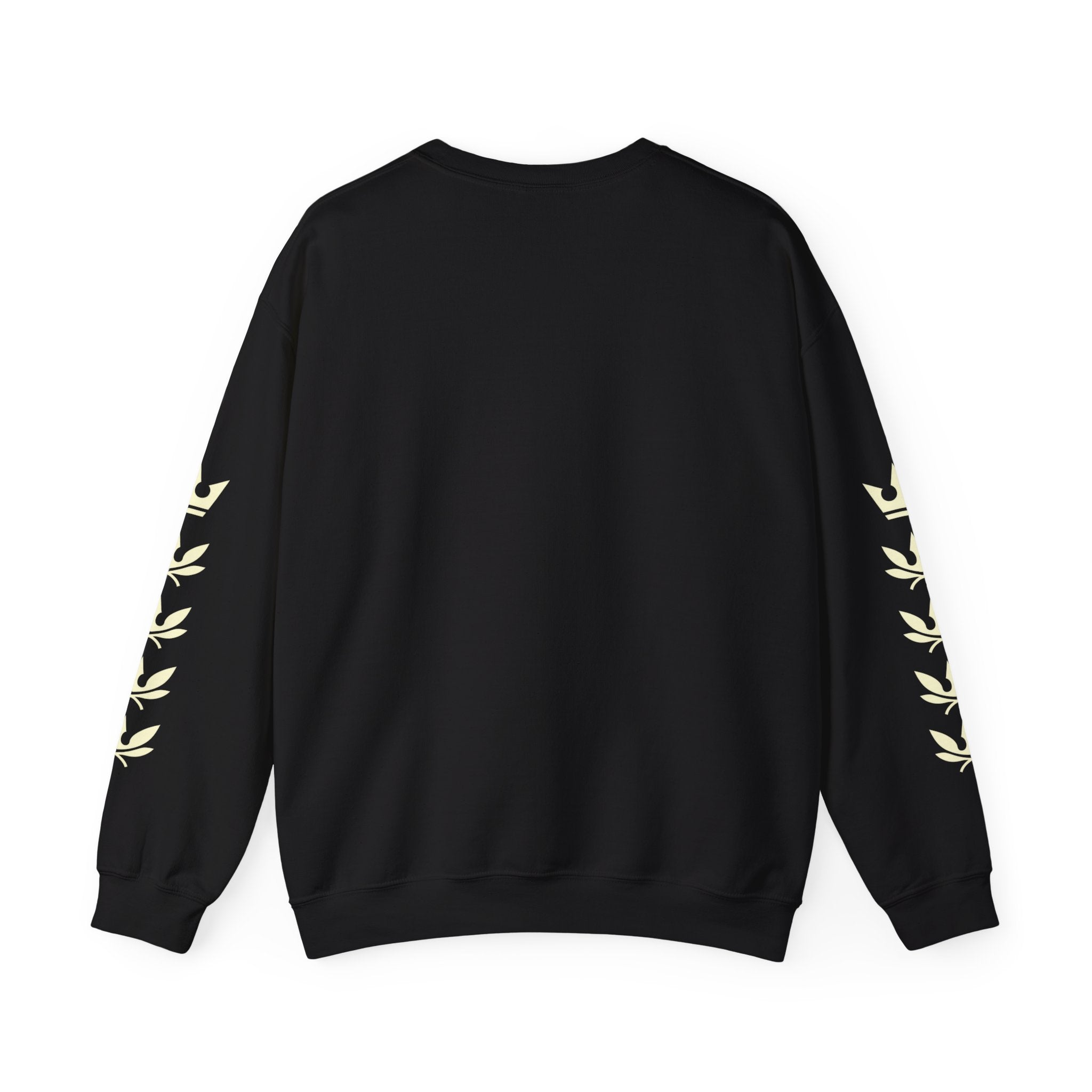 CROWN Statement Crewneck Sweatshirt (Laurel Sleeve Detail)