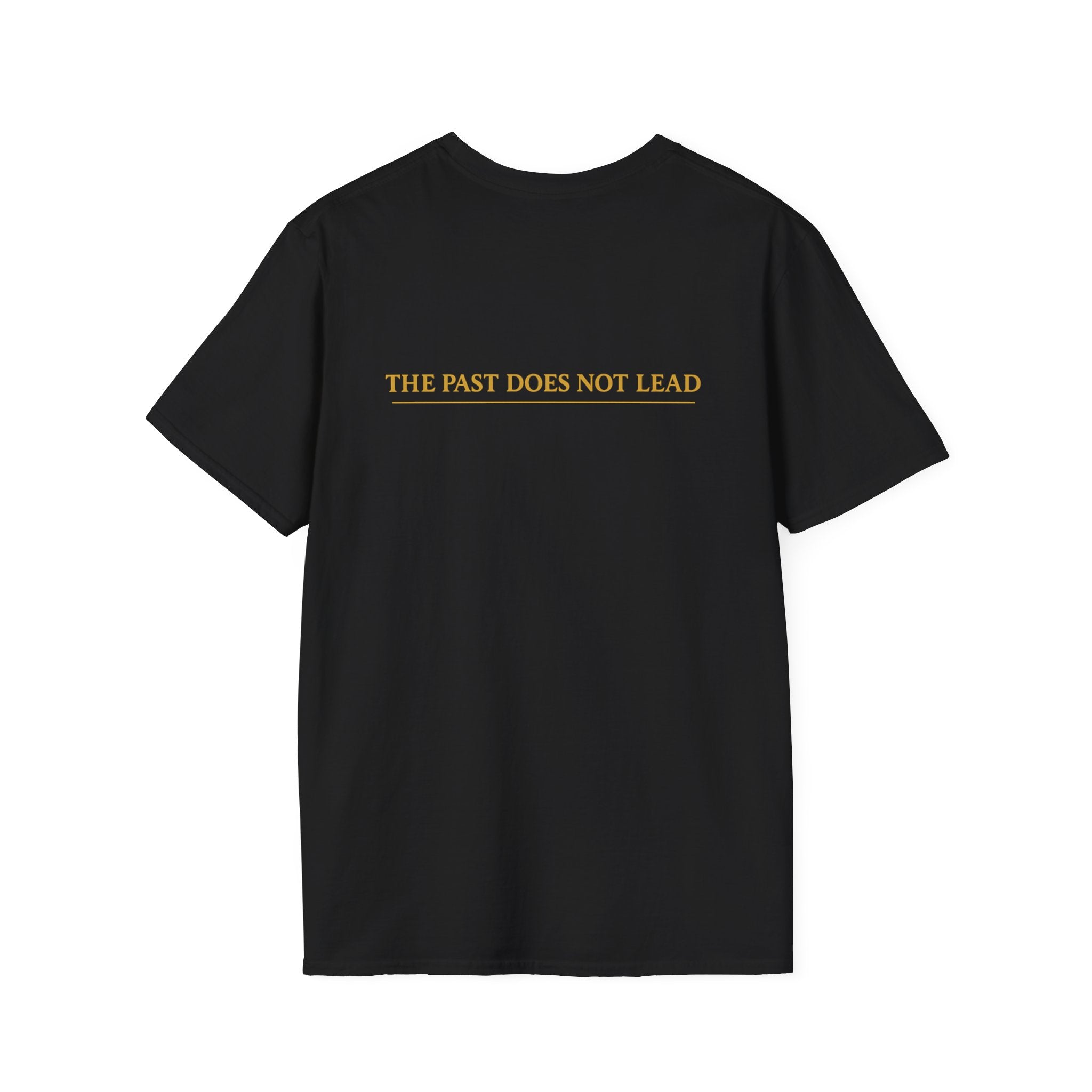 G.O.A.T Action Left-Chest Crest Tee – “The Past Does Not Lead”