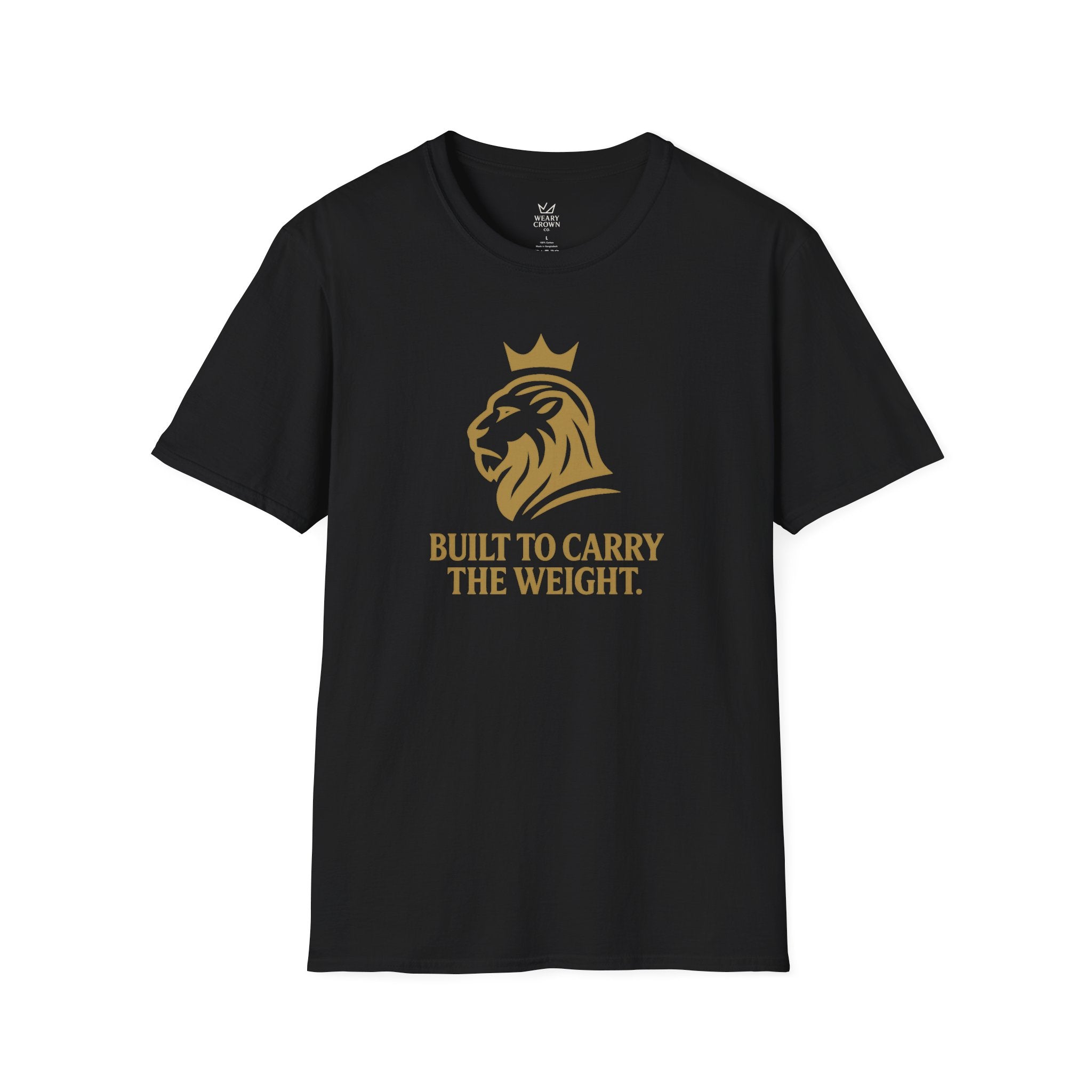 Built to Carry the Weight Shirt – Minimal Crowned Lion Tee