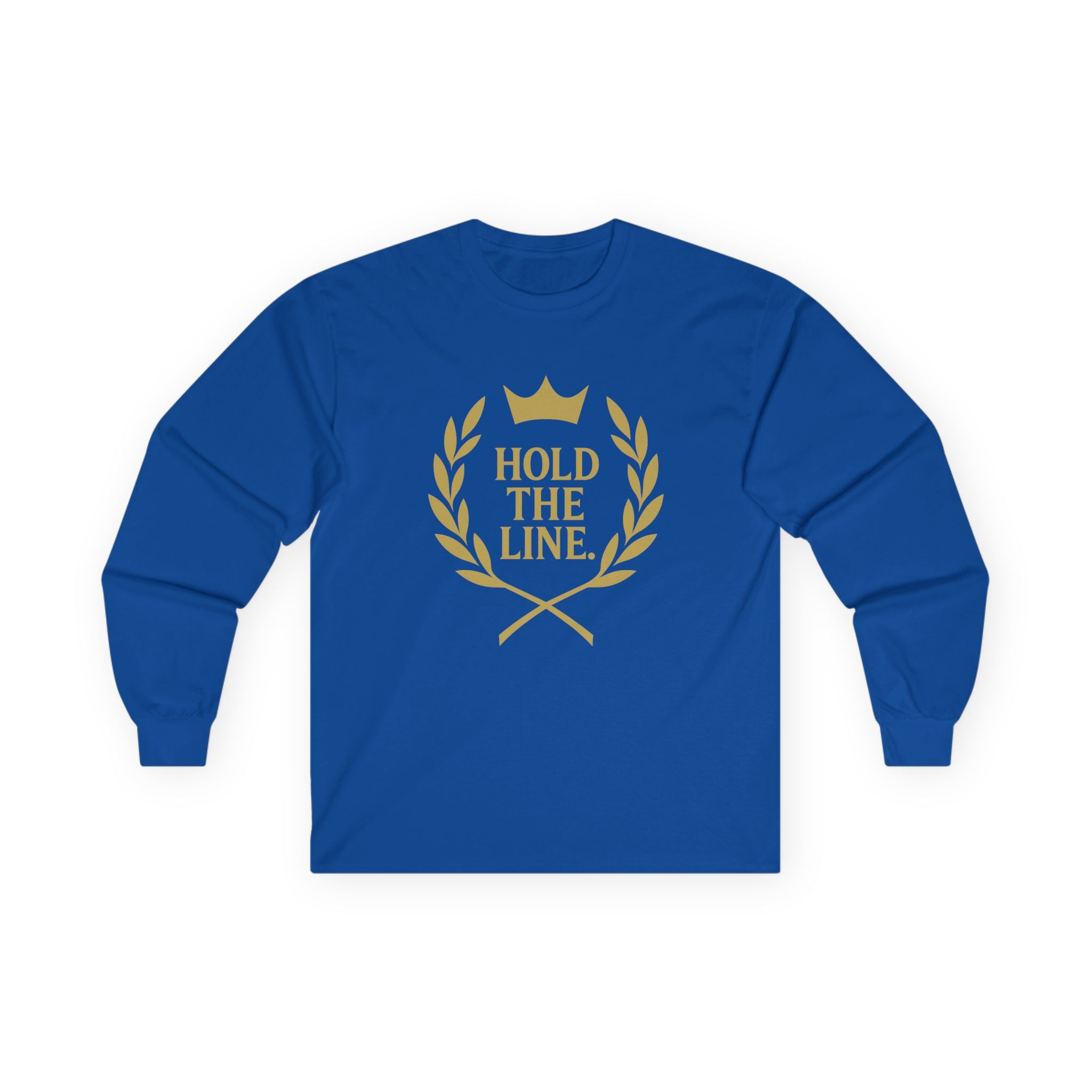 Hold The Line Long Sleeve Tee – Crown & Laurel Discipline Crest Shirt