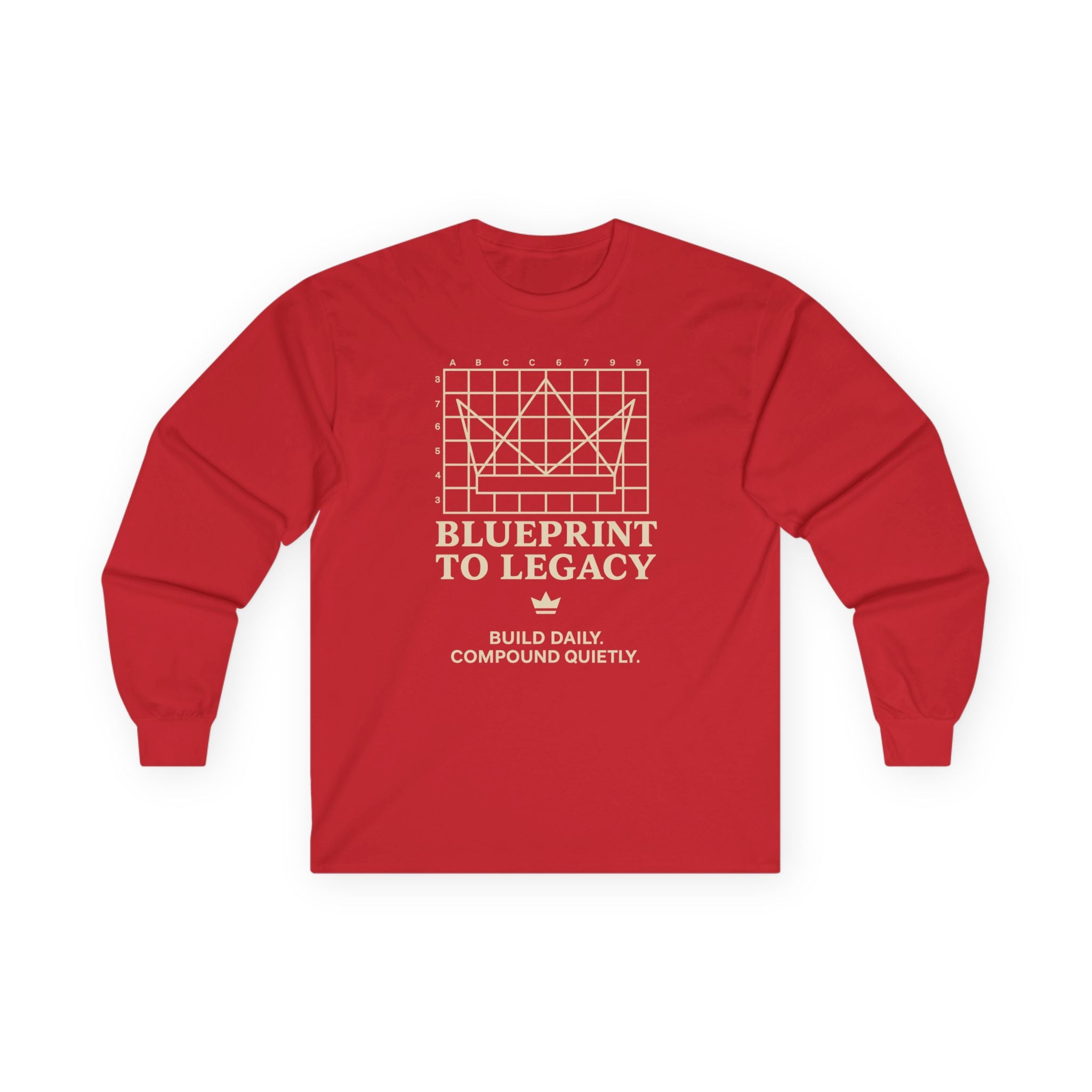 Weary Crown Co. “Blueprint to Legacy” Minimal Long‑Sleeve