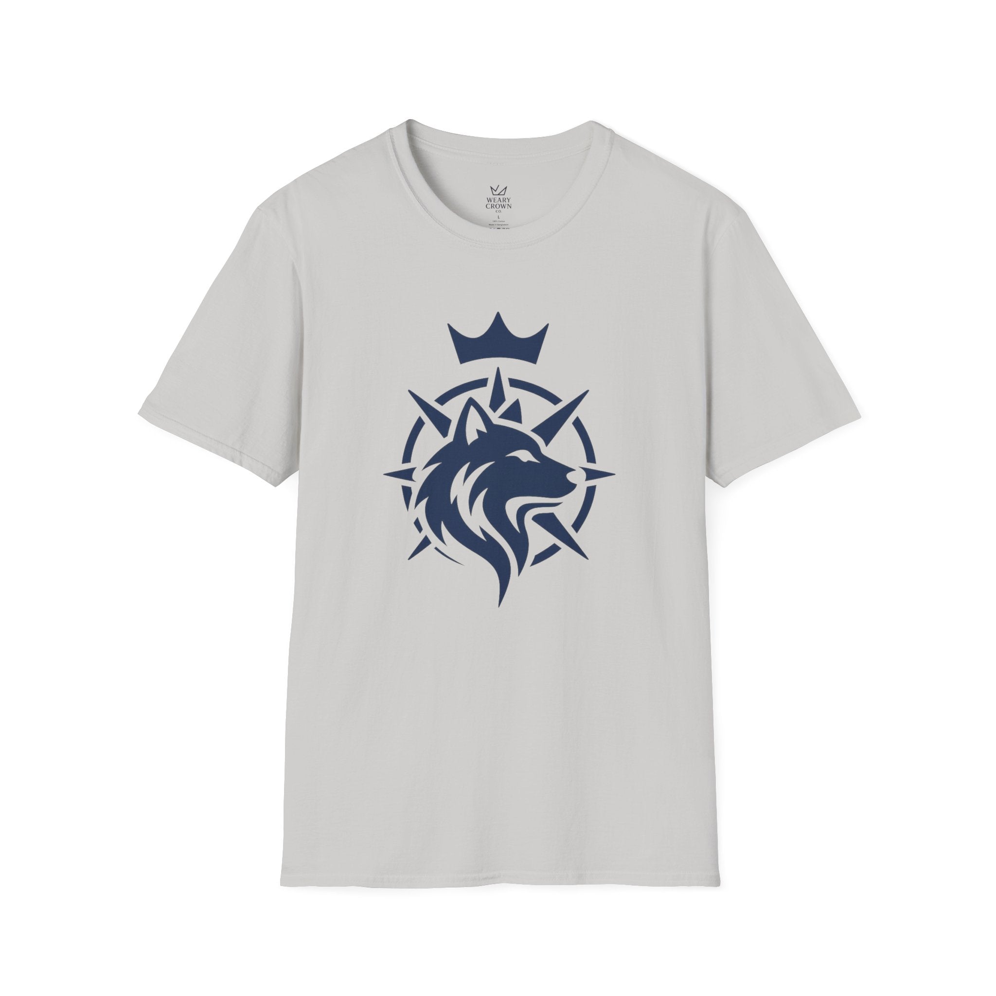 Wolf Compass Leadership Tee – Minimal Crest Graphic T‑Shirt