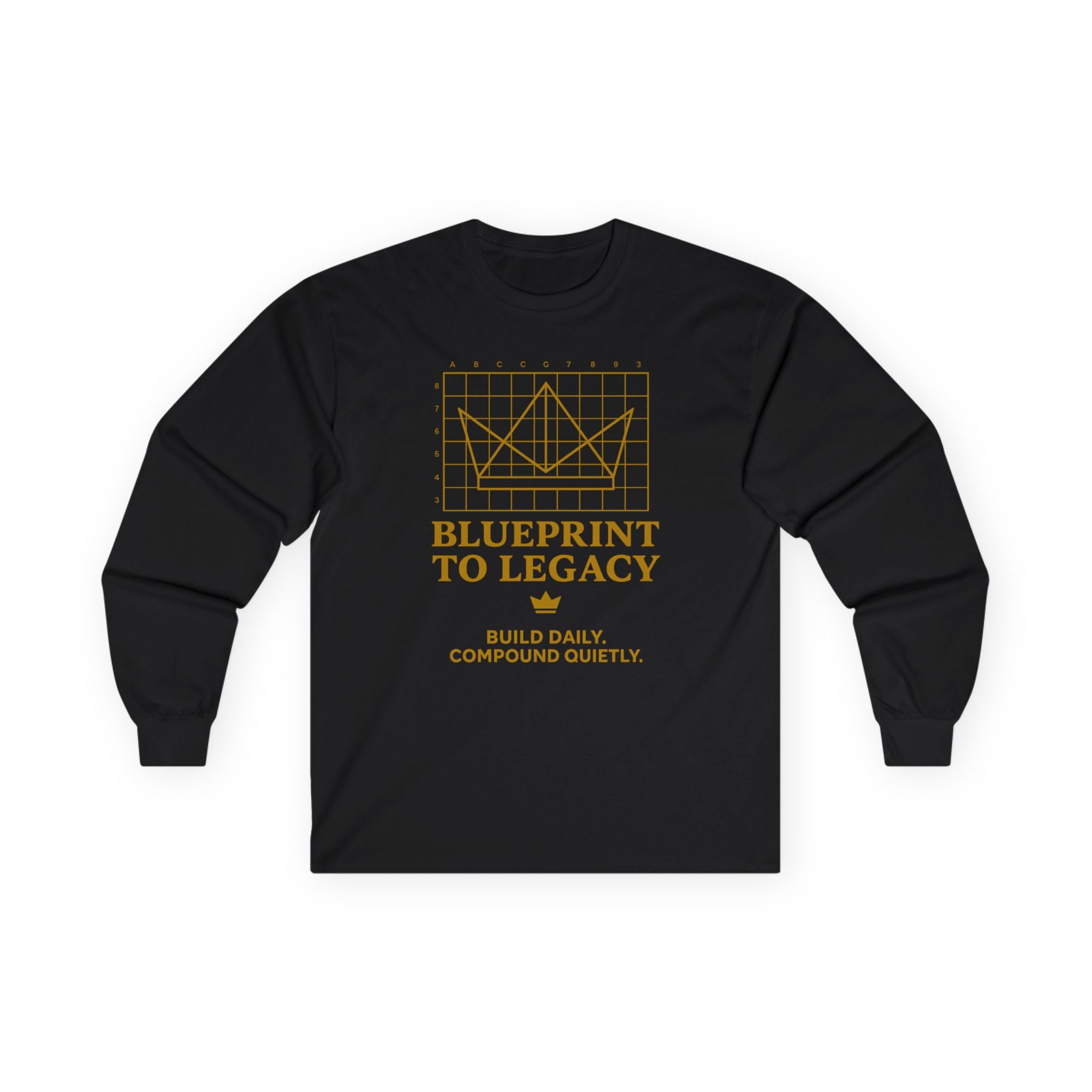 Weary Crown Co. “Blueprint to Legacy” Minimal Long‑Sleeve