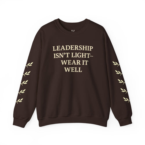 Crown Crewneck Sweatshirt — Gold Laurel Sleeve Design
