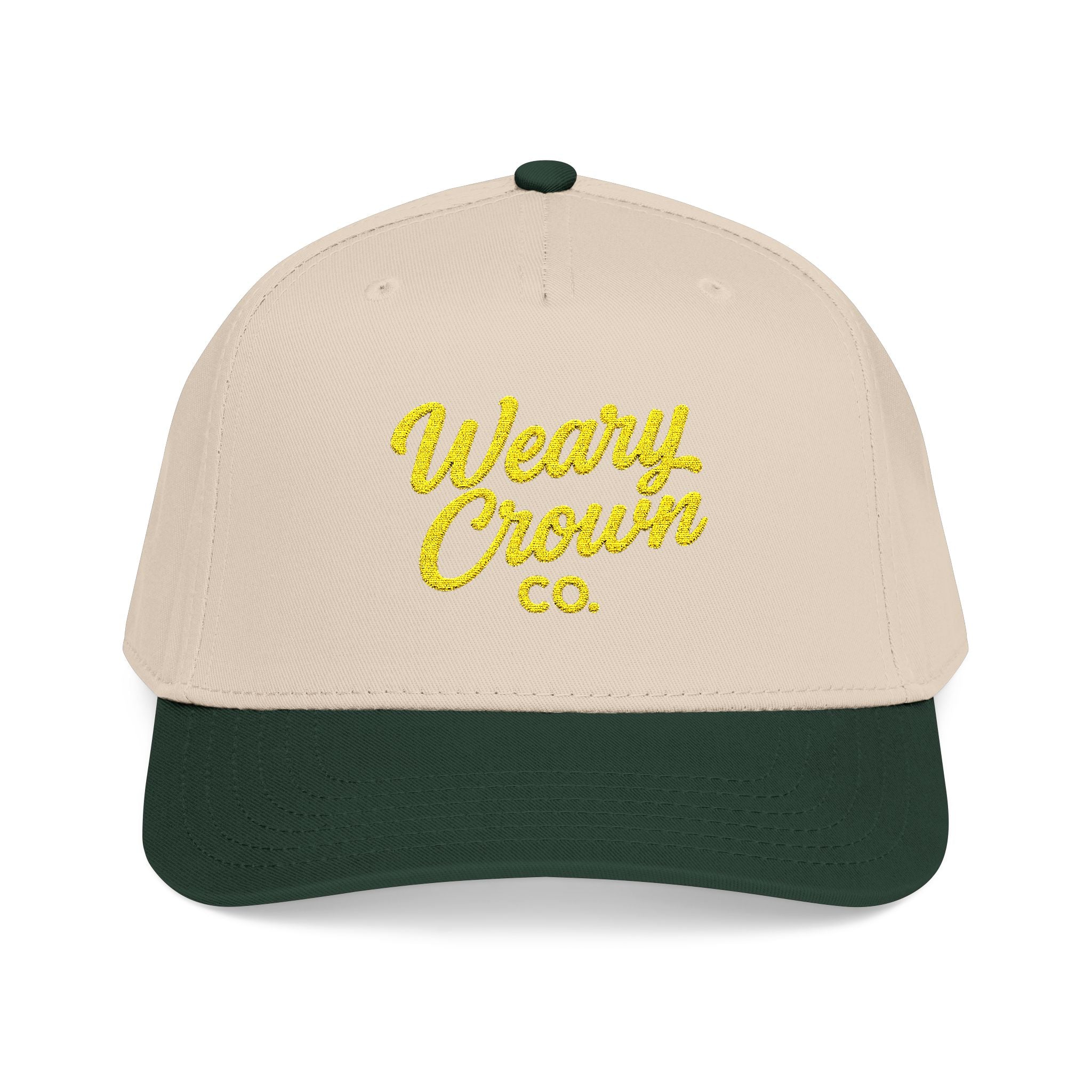 Weary Crown Gold Script Cap