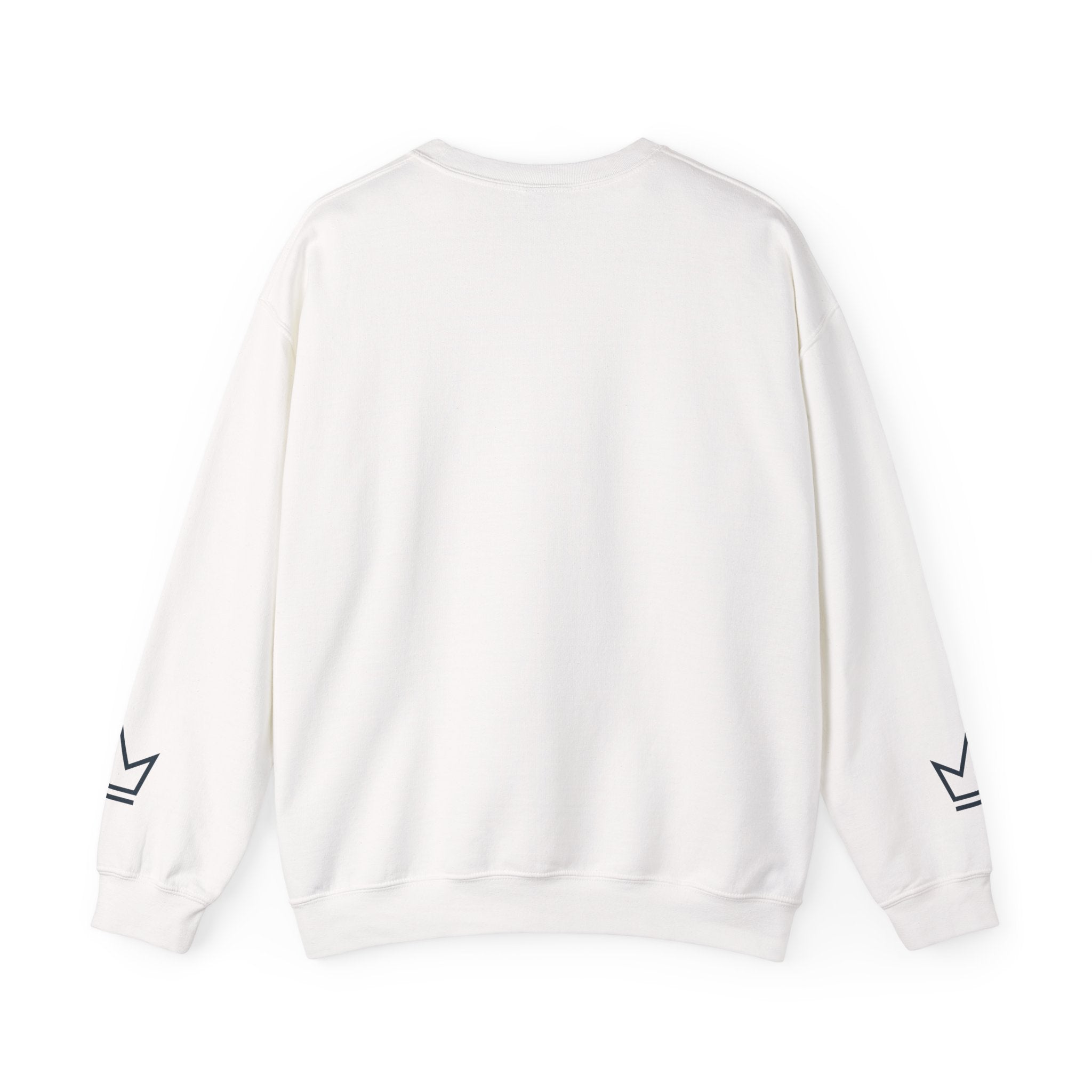 Lead • Carry • Endure • Rise Crewneck Sweatshirt — Motivational Pullover with Crown Sleeve Design