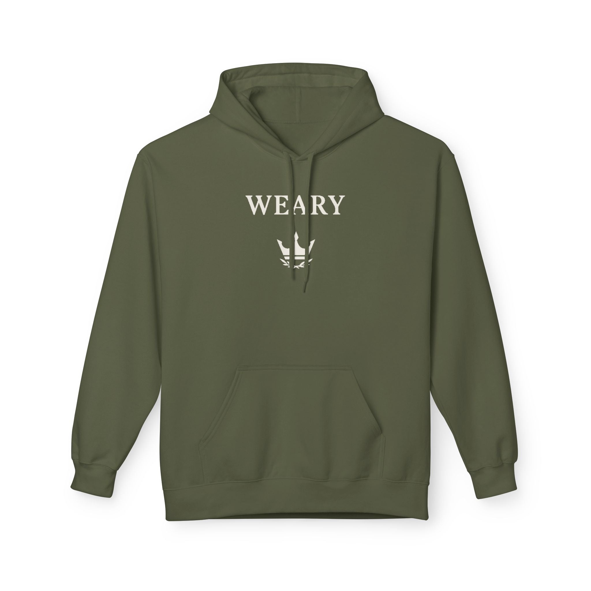 Weary Crown Minimal Crest Hoodie