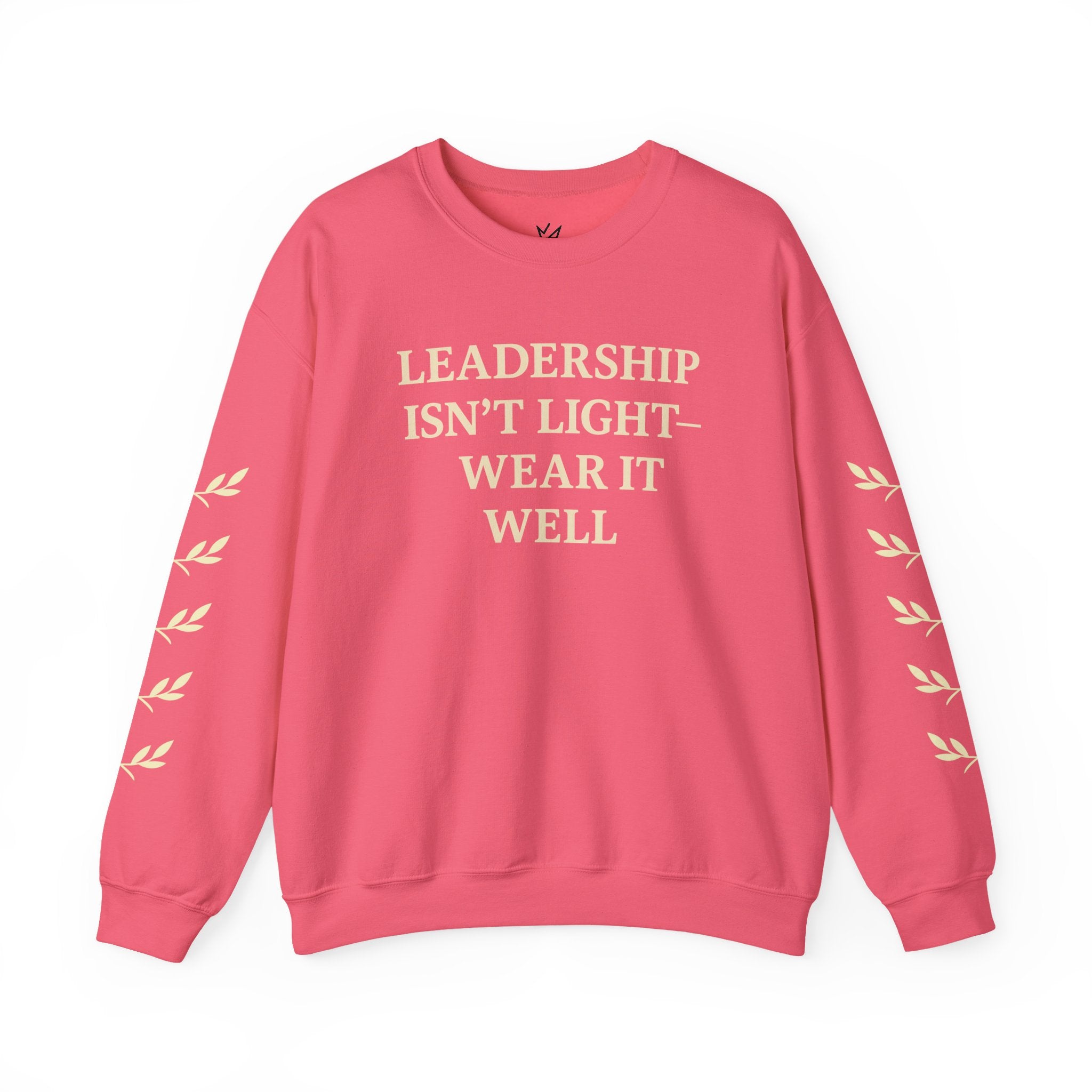 Crown Crewneck Sweatshirt — Gold Laurel Sleeve Design