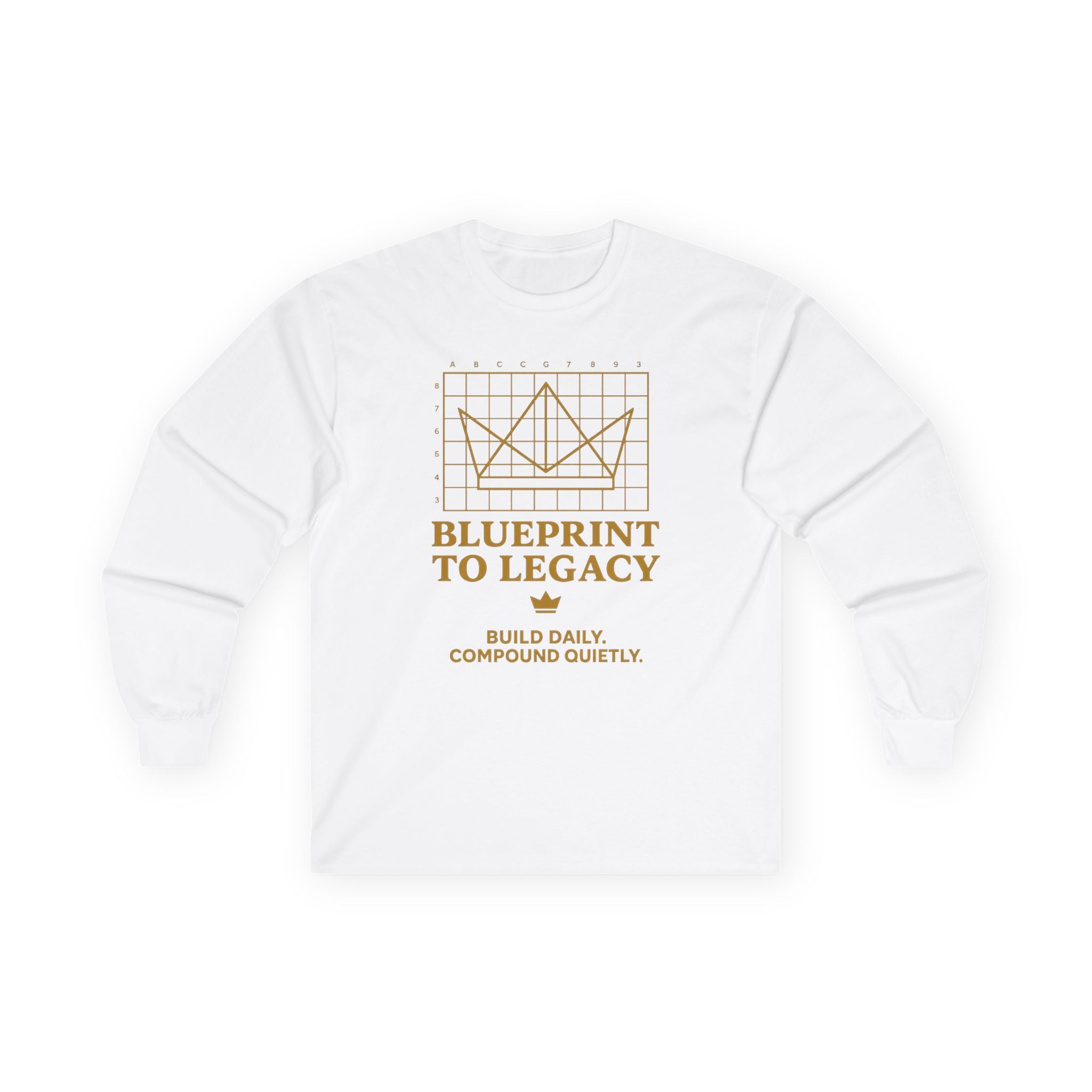 Weary Crown Co. “Blueprint to Legacy” Minimal Long‑Sleeve