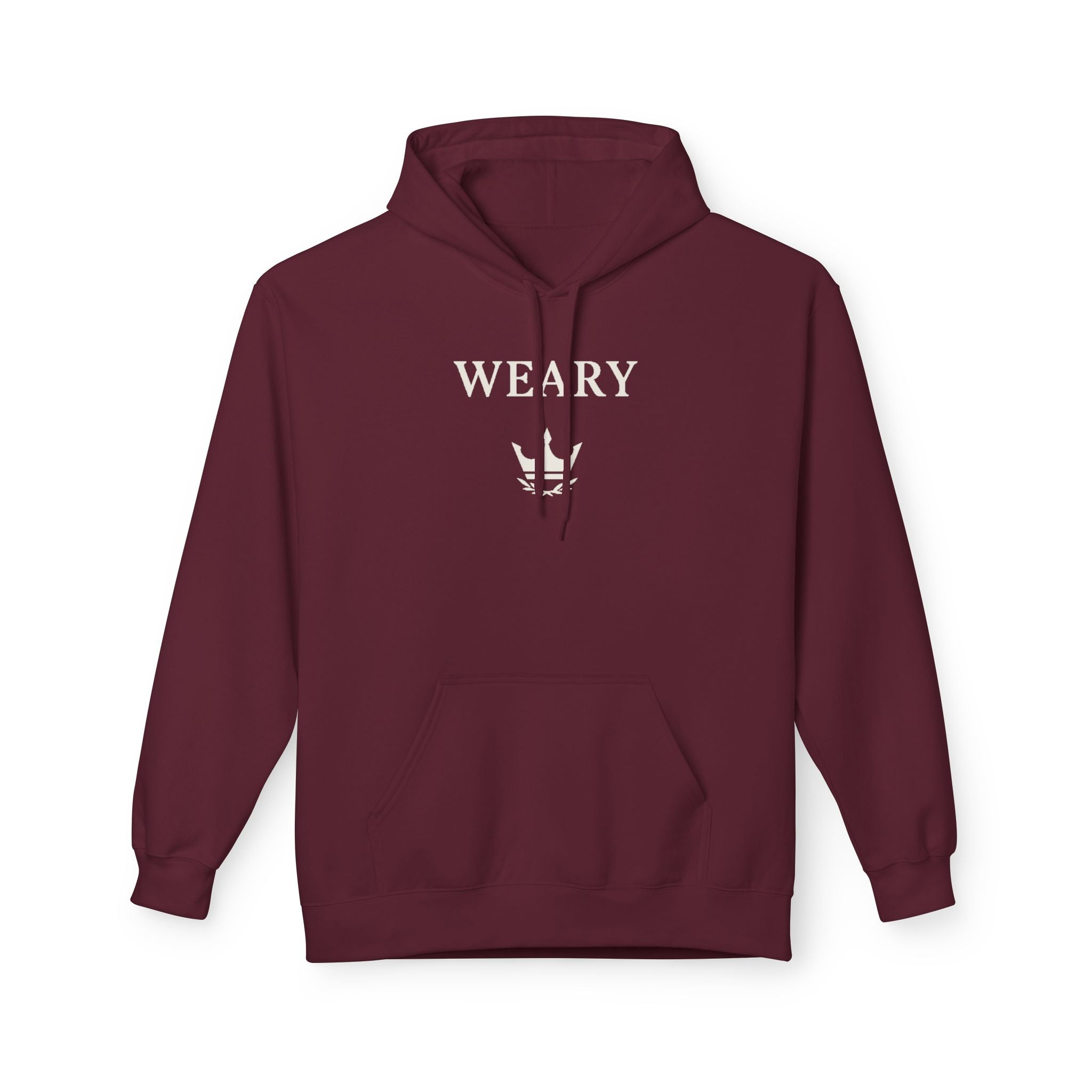 Weary Crown Minimal Crest Hoodie