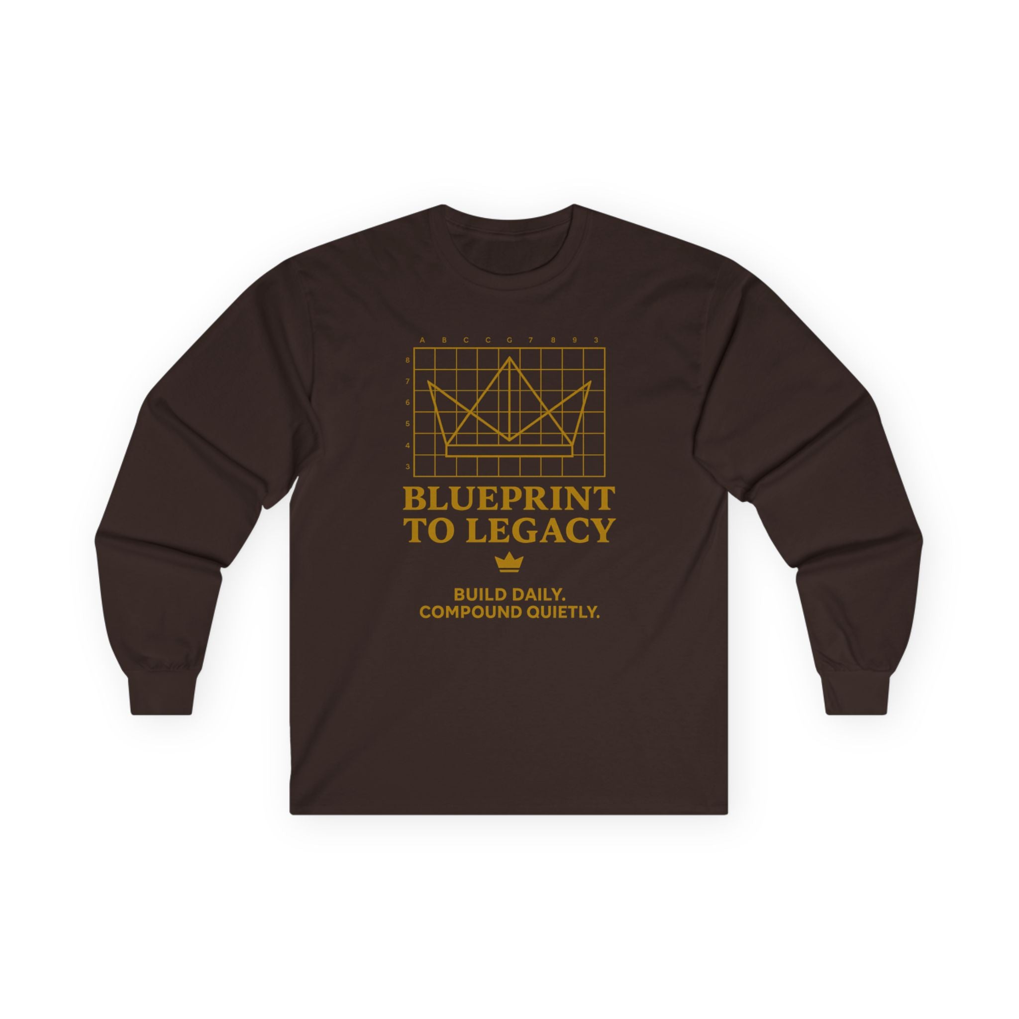Weary Crown Co. “Blueprint to Legacy” Minimal Long‑Sleeve