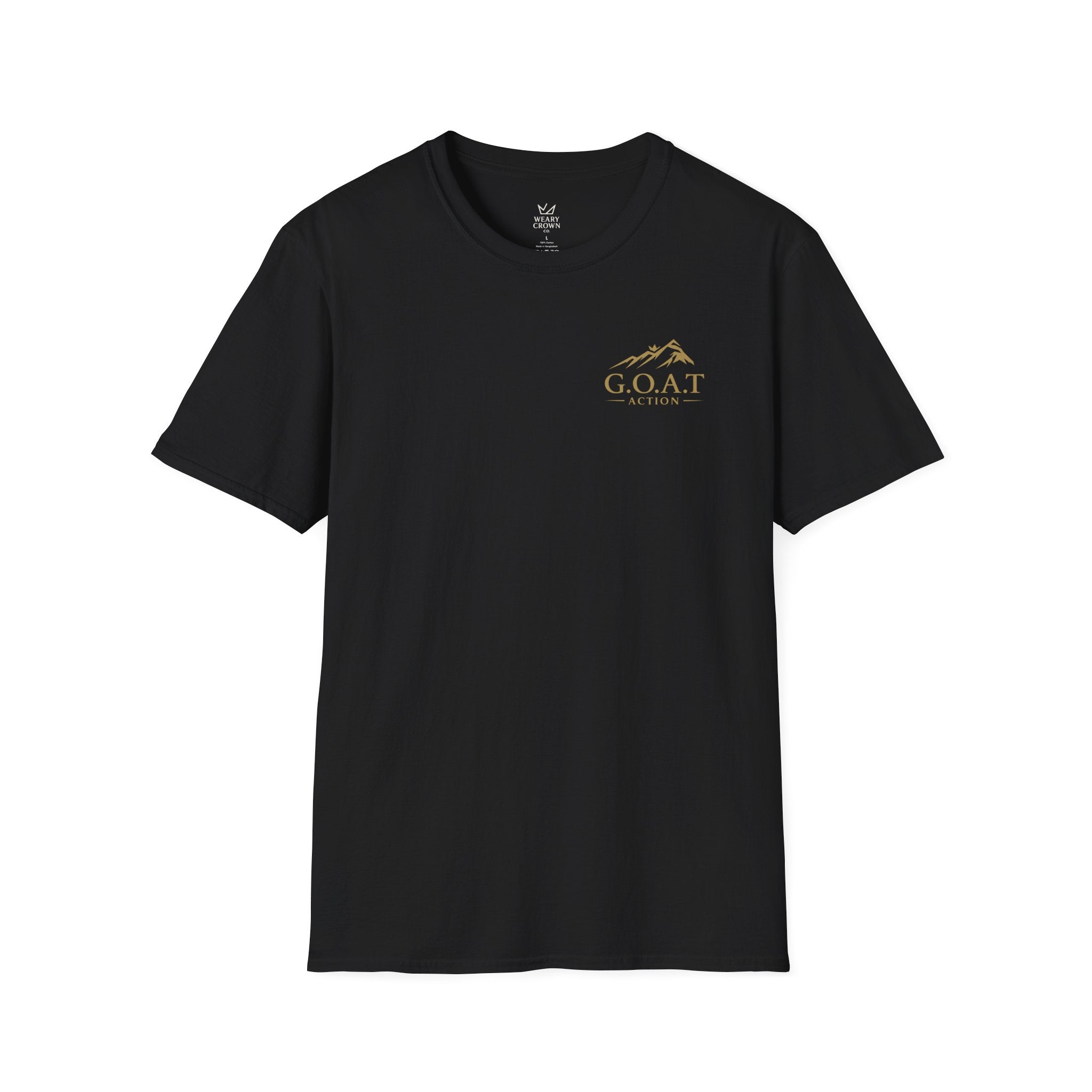 G.O.A.T Action Left‑Chest Crest Tee