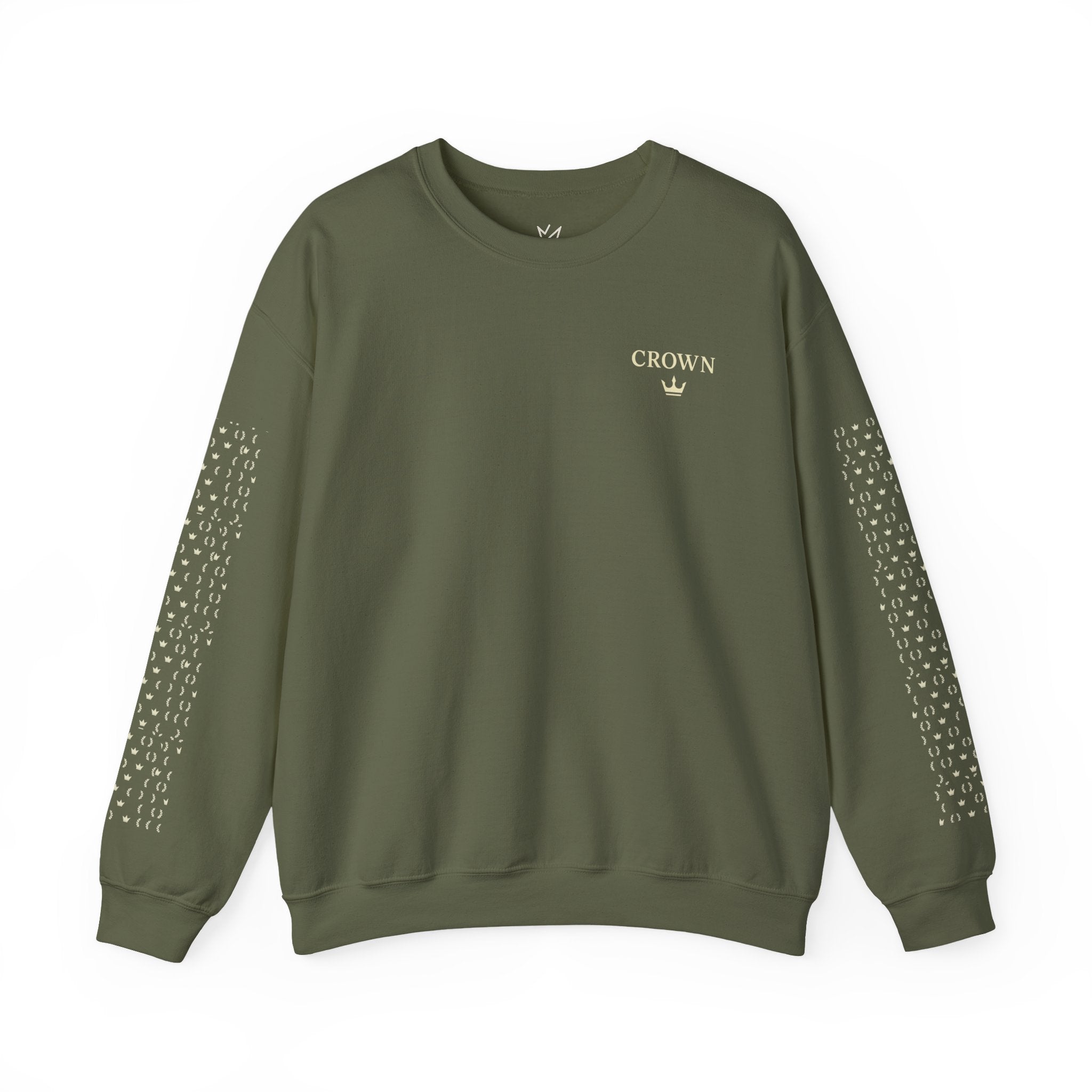 Weary Crown Co. Graphic Sweatshirt — 'Weary Crown Co. Capacity: 100% Duty: Heavy' Crewneck