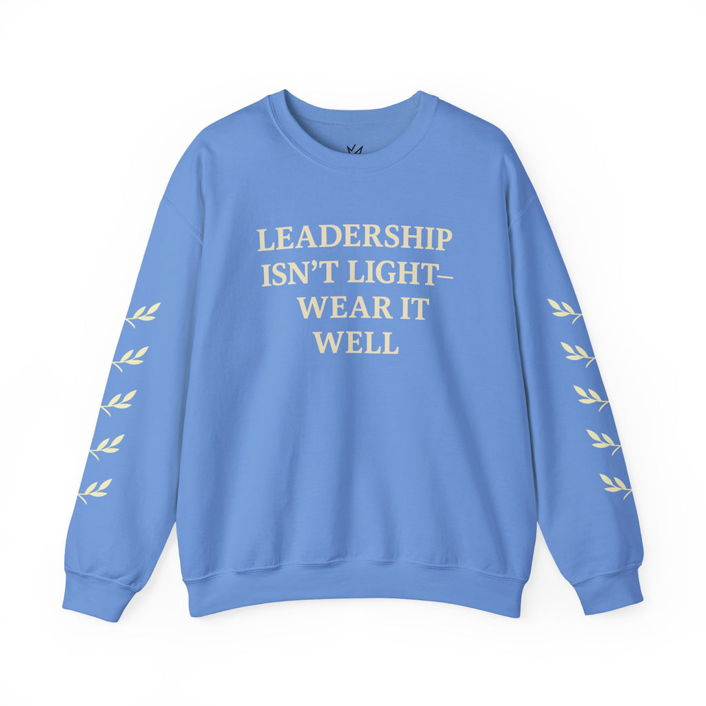 Crown Crewneck Sweatshirt — Gold Laurel Sleeve Design