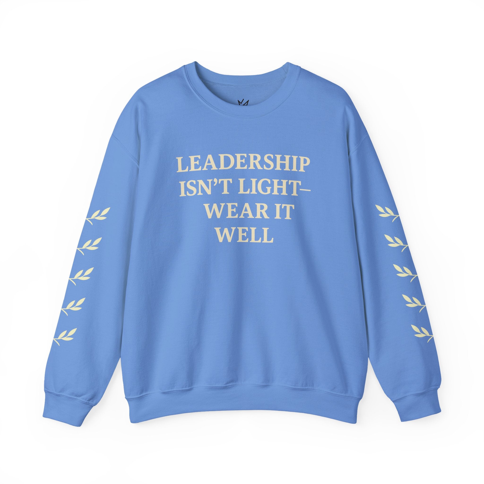 Crown Crewneck Sweatshirt — Gold Laurel Sleeve Design